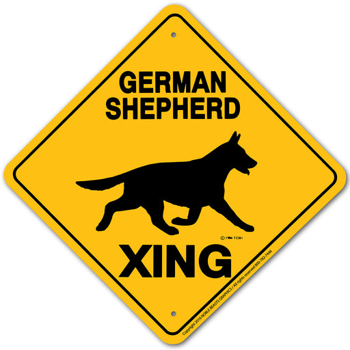 German Shepherd X-ing Sign