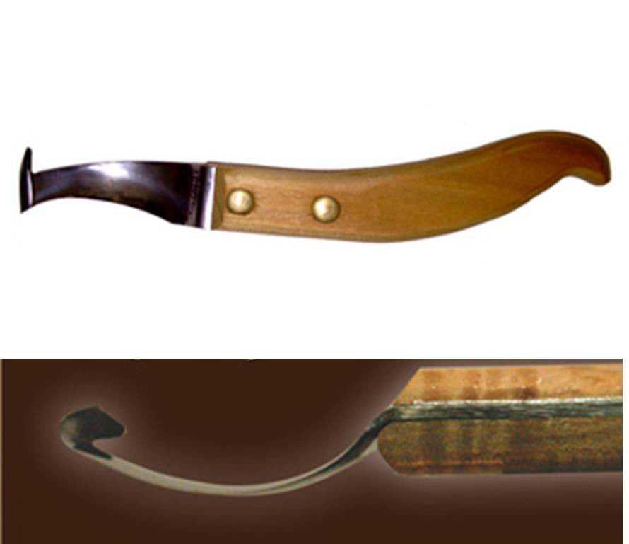 JH Forge Blacksmith's Knife - Shorty for Equine Foot Handling