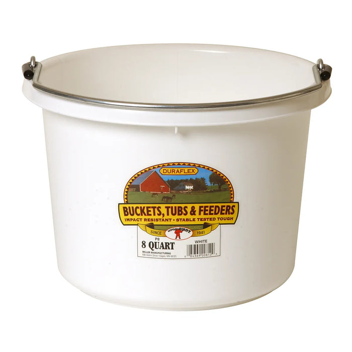 Plastic Round Bucket Duraflex 8 quart