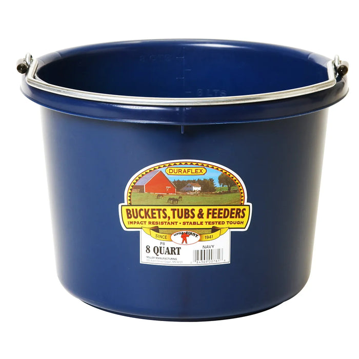Plastic Round Bucket Duraflex 8 quart