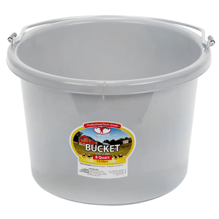 Plastic Round Bucket Duraflex 8 quart