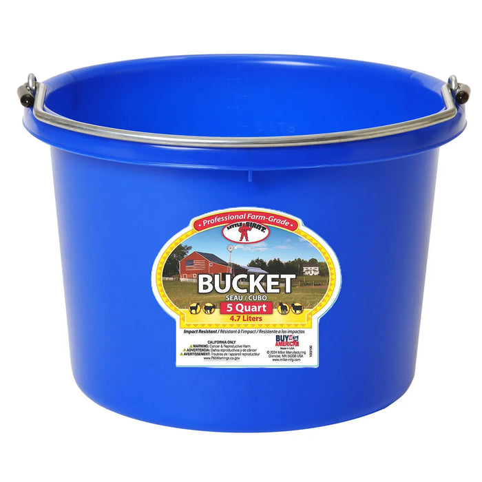Plastic Round Bucket Duraflex 8 quart