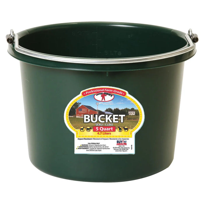 Plastic Round Bucket Duraflex 8 quart
