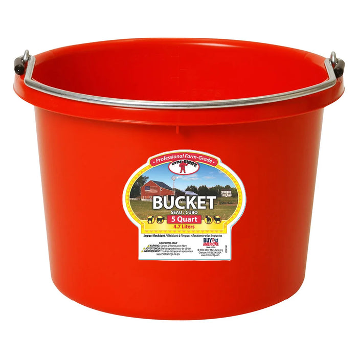 Plastic Round Bucket Duraflex 8 quart