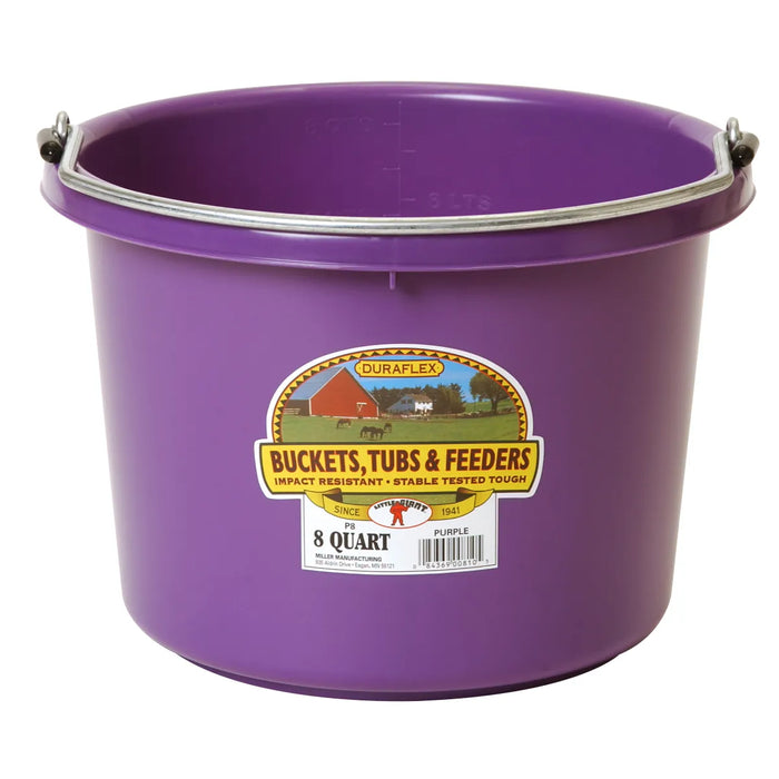 Plastic Round Bucket Duraflex 8 quart