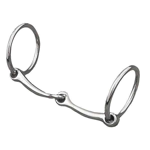 Snaffle Bit 5" Nickle Plated with 2 1/2" Rings