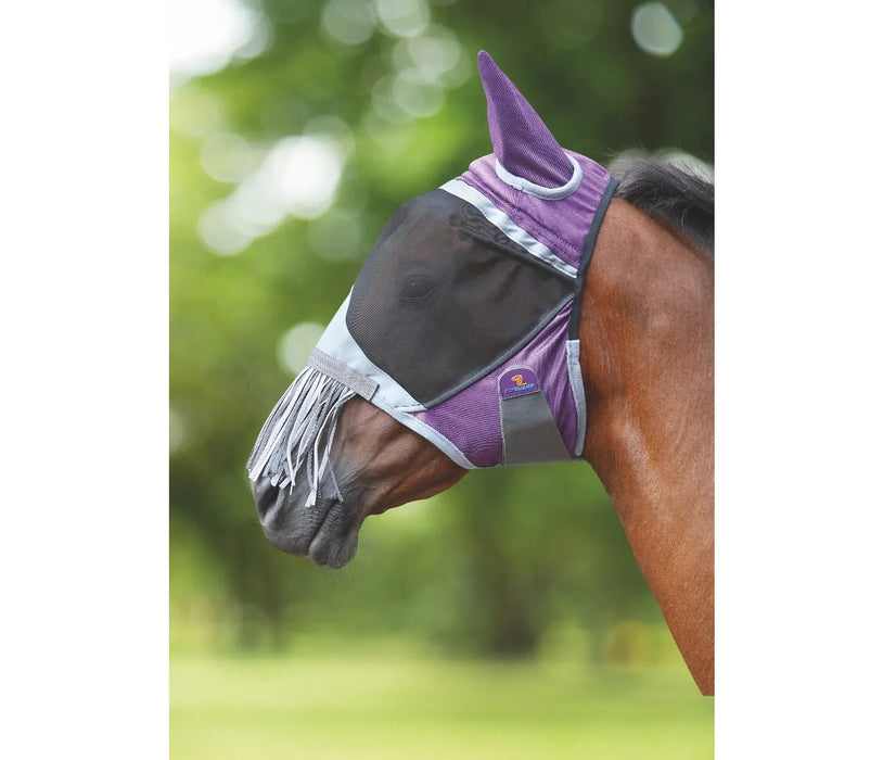 Deluxe Fly Mask with Nose Fringe