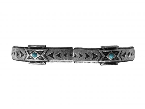 Aztec Stretch Bracelet with Teal Beads — Meader Supply Corp.