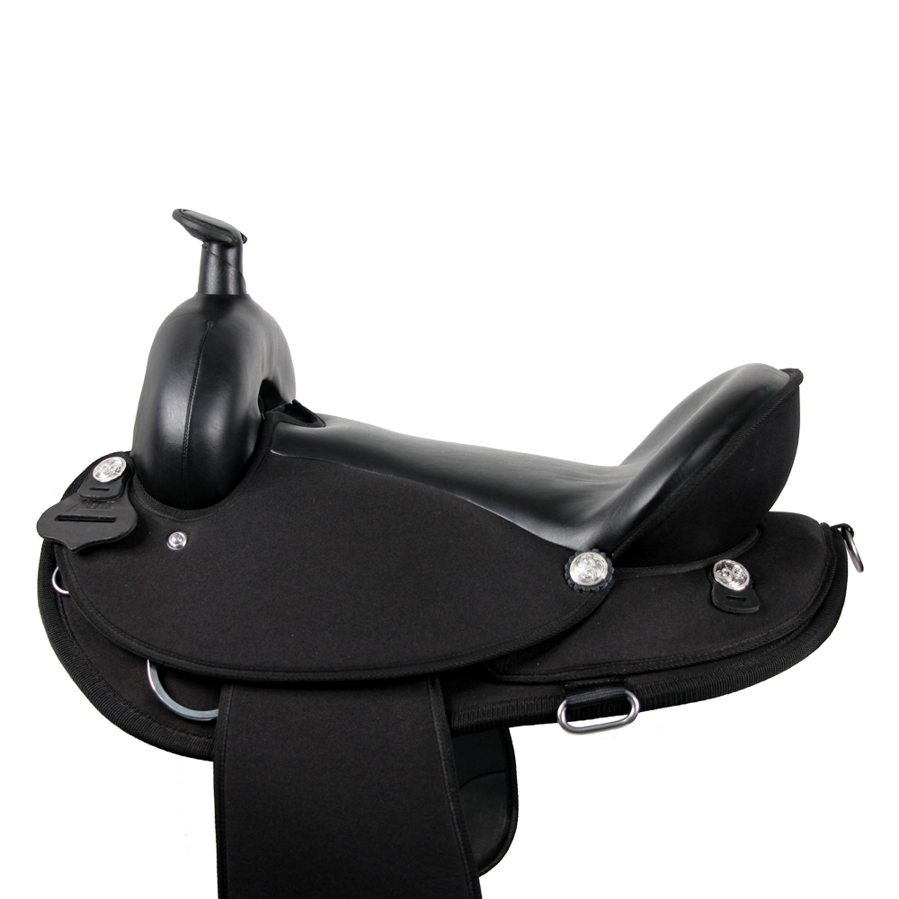 Selle Abetta Gaited Comfort Trail – Noire – Taille 15 Pouces (Neuve)