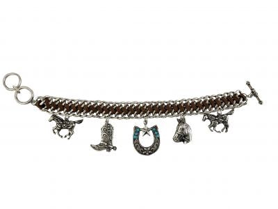 Western Charm Leather Bracelet