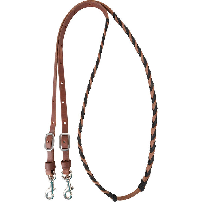 5/8" Latigo Laced Barrel Reins