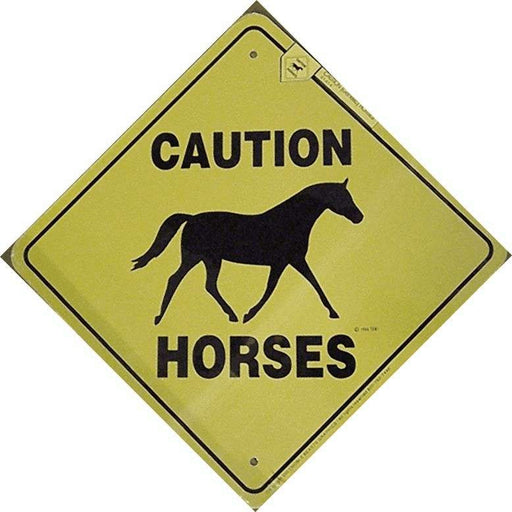 Caution Horses Sign