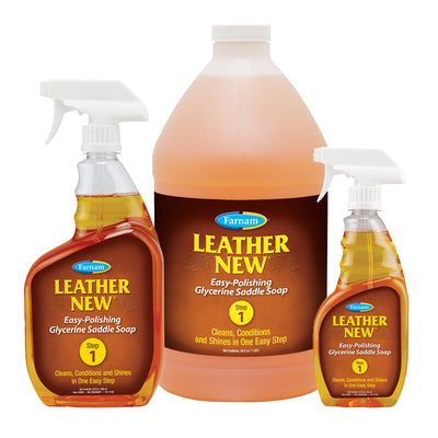 Farnam Leather New Easy-Polishing Glycerine Saddle Soap and Leather Saddle  Cleaner, Protects and Preserves Leather, Cleans, Conditions and Polishes