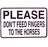 Don'T Feed Fingers Sign