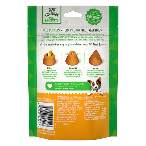 Greenies Pill Pocket Chicken for Dogs 30's (capsule)