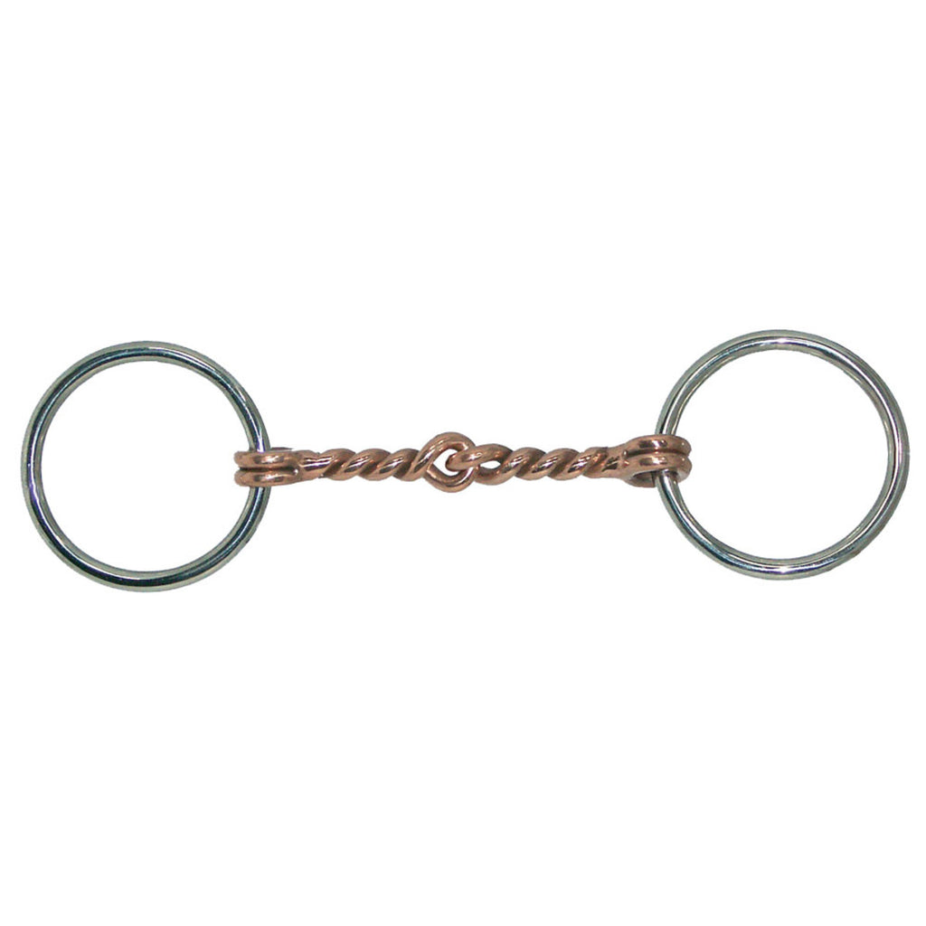 Mini Loose Ring Twisted Copper Wire Bit