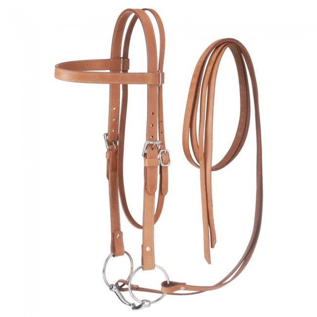 Western Leather Draft Bridle