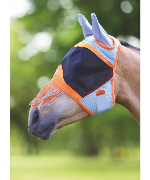 Air Motion Fly Mask with Ears & Nose Fringe