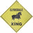 Clydesdale X-Ing Sign