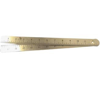 Brass Hoof Ruler (Folding) 24