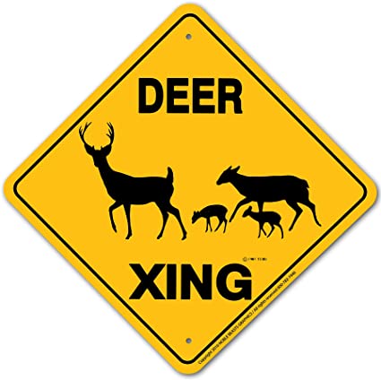Deer X-ing Sign