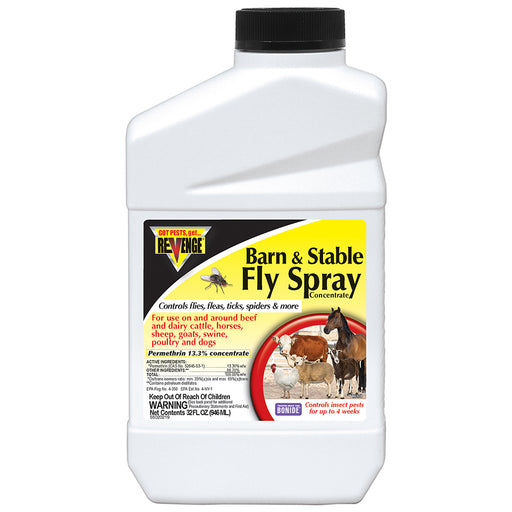 Revenge Barn & Stable Fly Spray Concentrate Quart (32 oz)