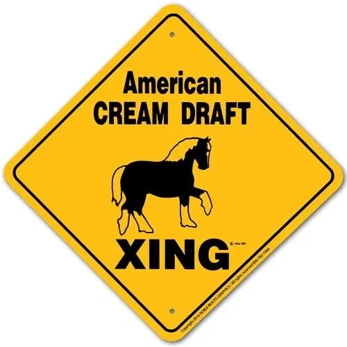 American Cream Draft X-ing Sign
