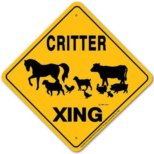 Critter X-ing Sign