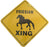 Friesian X-ing Sign