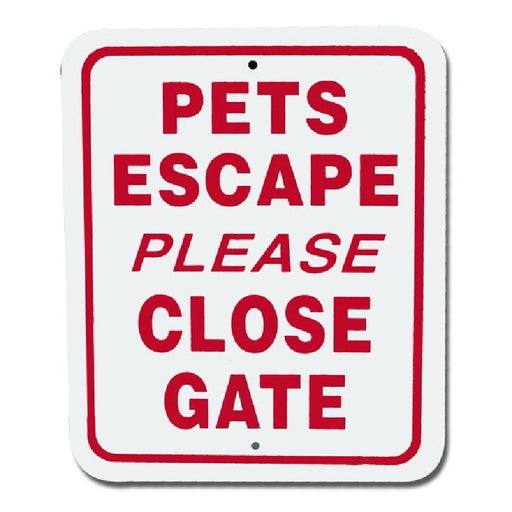 Pets Escape Sign