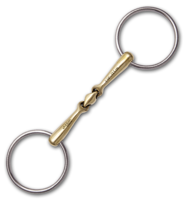 Stubben Quick Contact Loose Ring Snaffle - Double Jointed (Copper)
